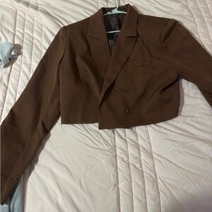 PLT crop blazer